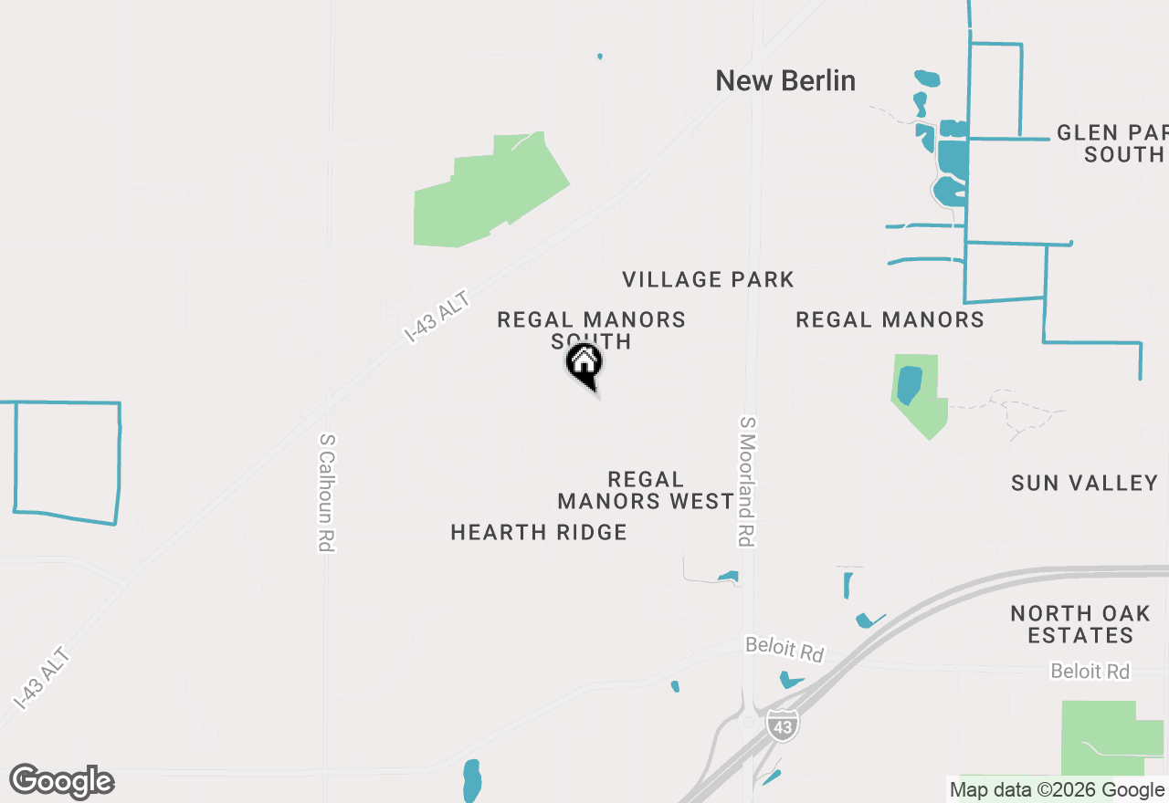Map of 4400 S Deerwood Dr, New Berlin, WI 53151