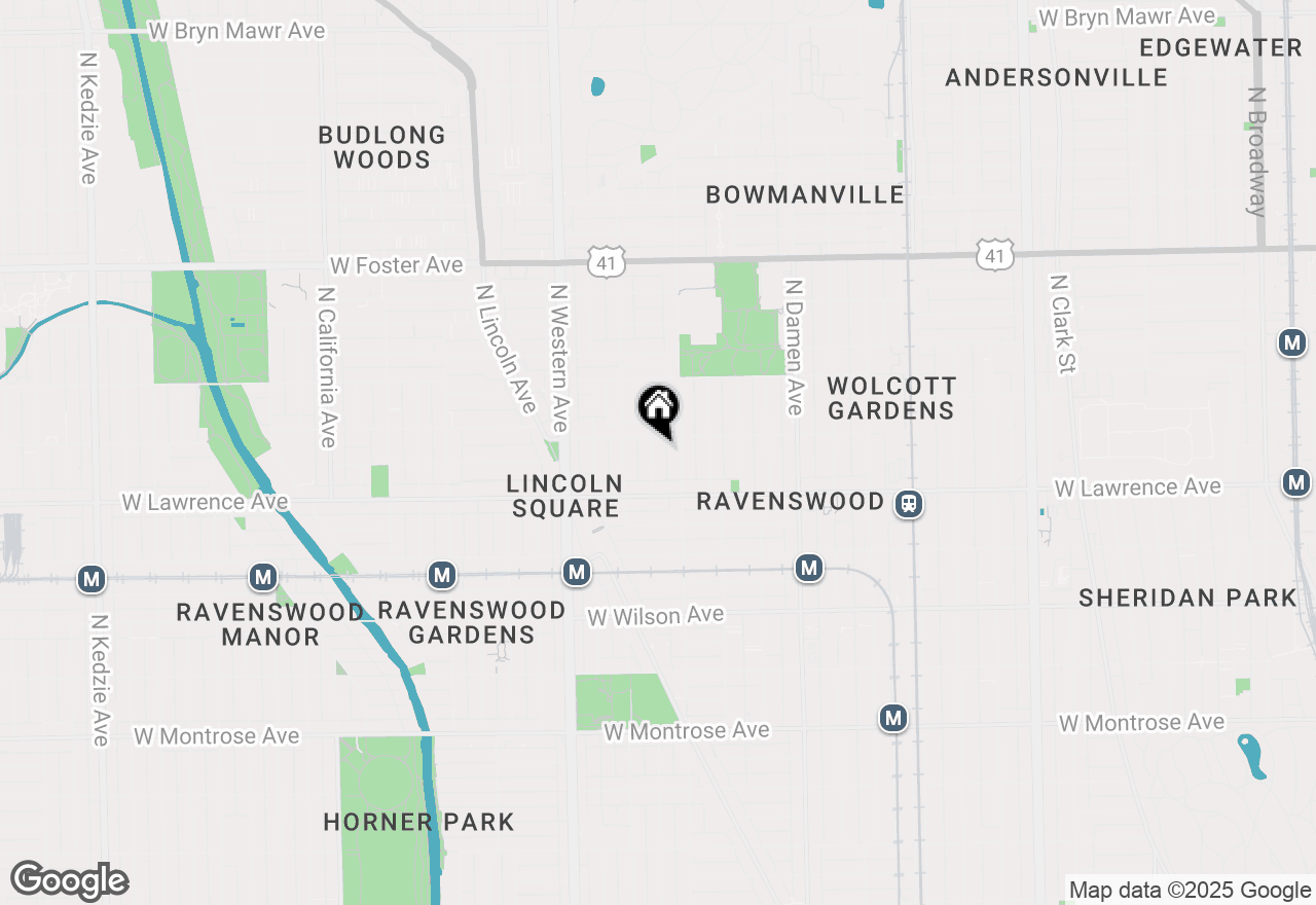 Map of 4845 N Bell Avenue, Chicago, IL 60625