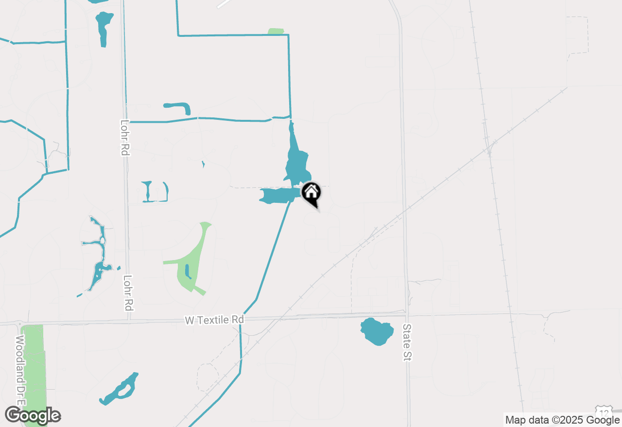 Map of 716 W Spaniel Drive, Ann Arbor, MI 48108