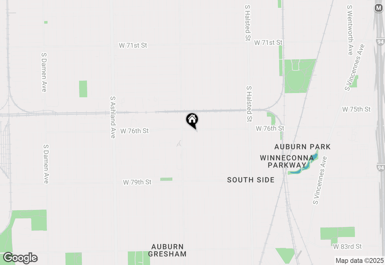 Map of 7607 S May Street, Chicago, IL 60620