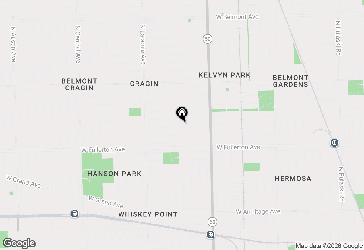 Map of 4947 W Deming Place, Chicago, IL 60639