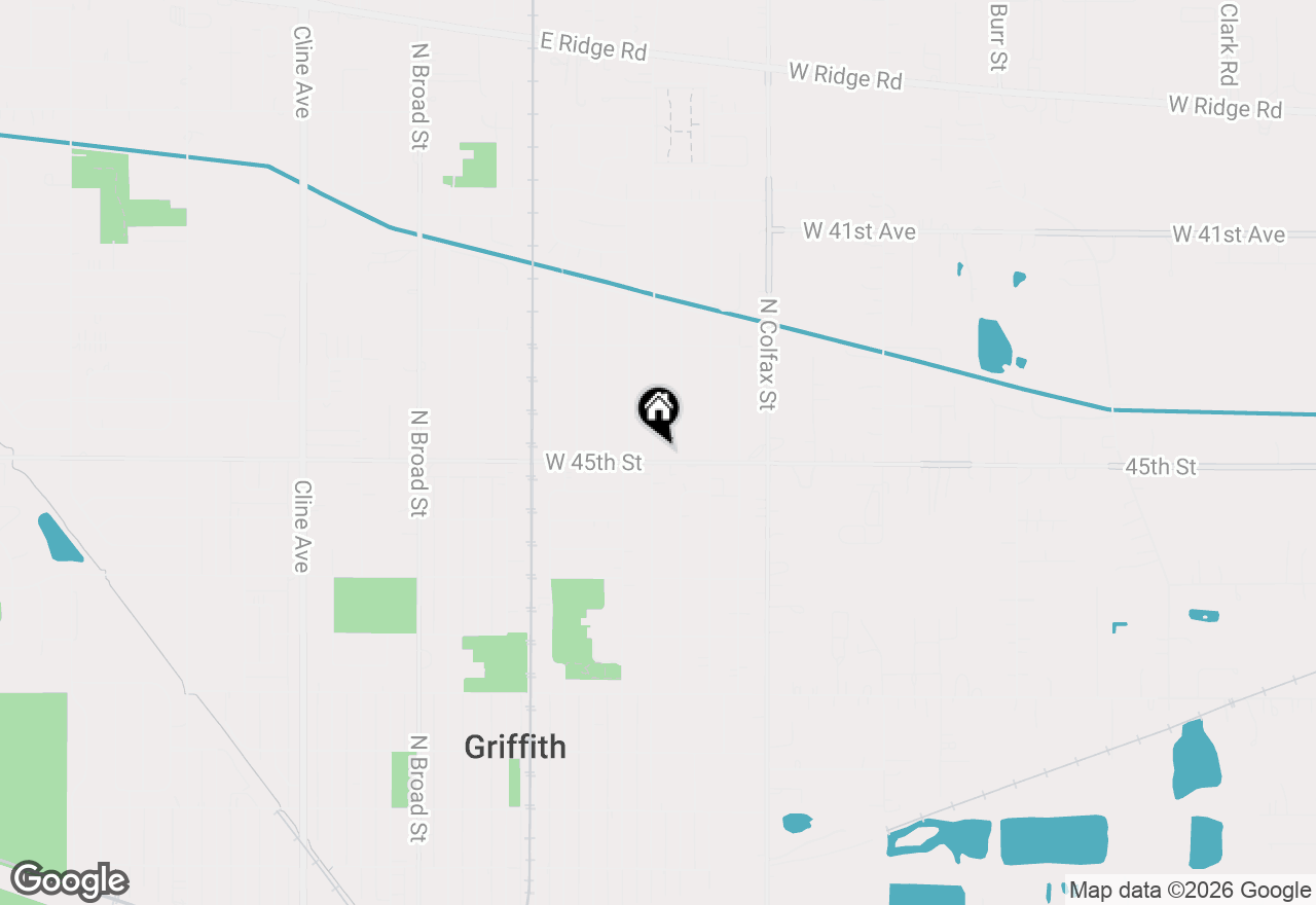 Map of 906 E Glen Park Avenue, Griffith, IN 46319