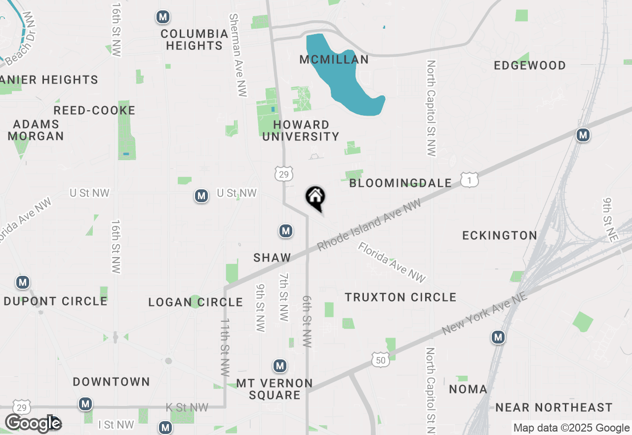 Map of 523 Florida Avenue Nw #2, Washington, DC 20001