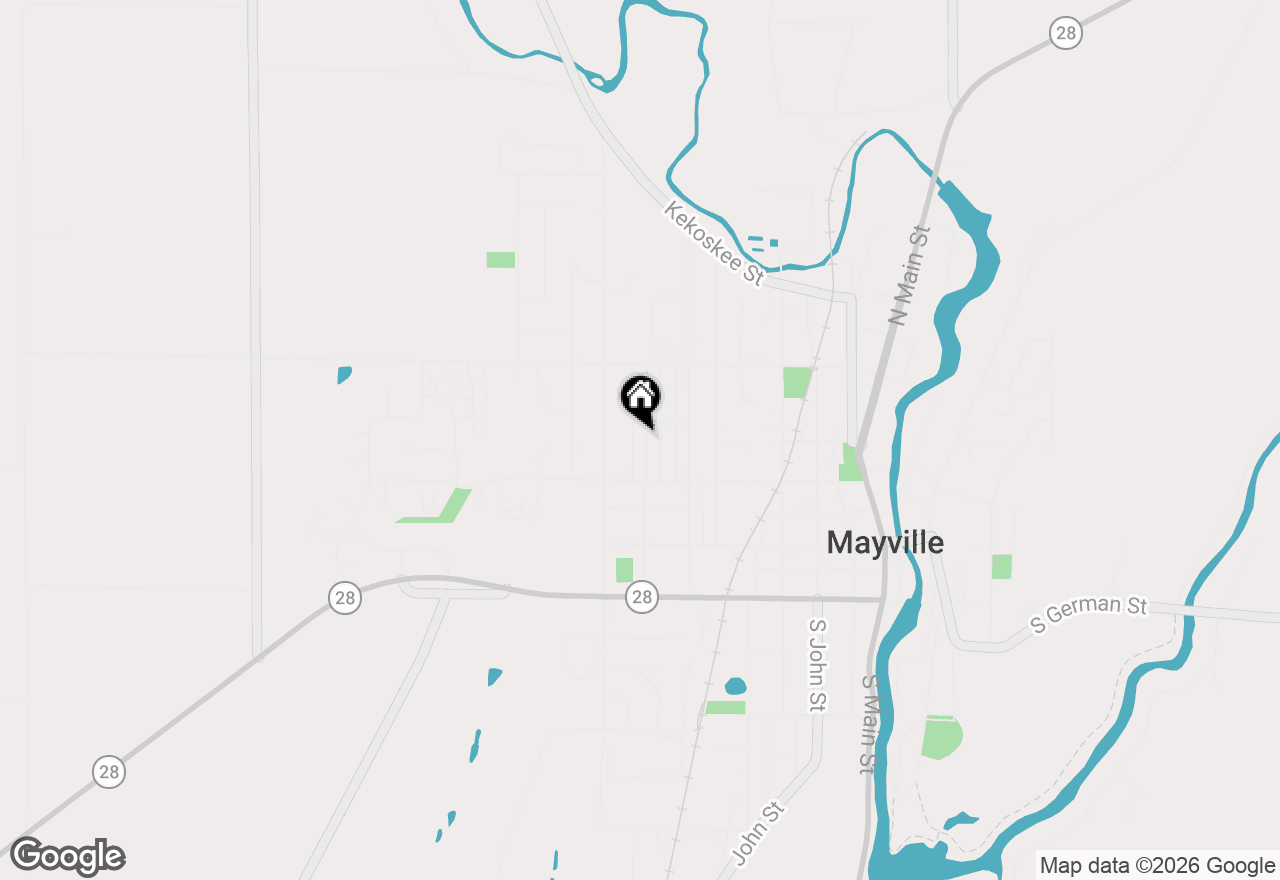 Map of 242 Wisconsin St, Mayville, WI 53050
