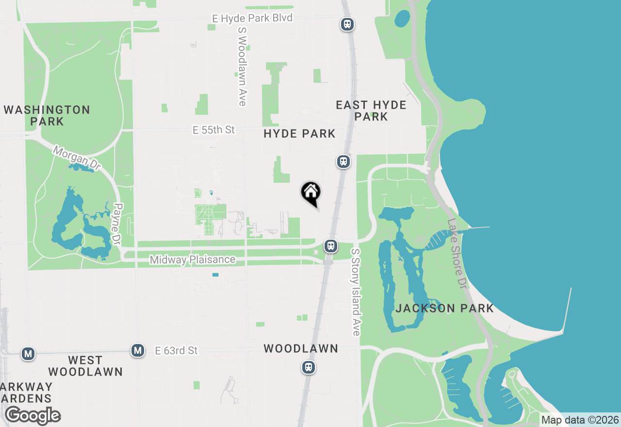 Map of 5802 S Blackstone Avenue #1, Chicago, IL 60637