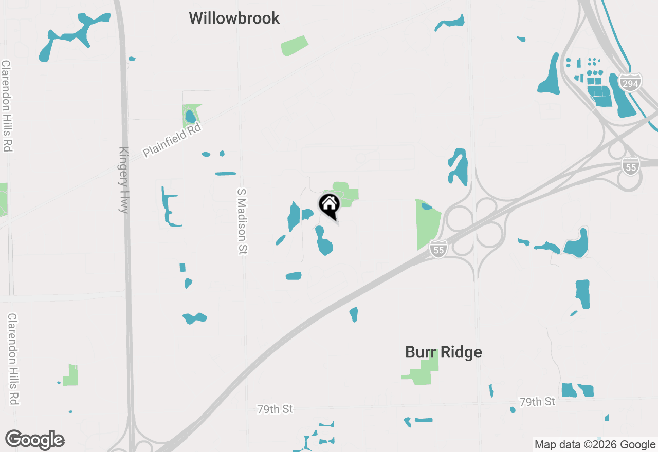 Map of 134 Chestnut Hills Circle, Burr Ridge, IL 60527
