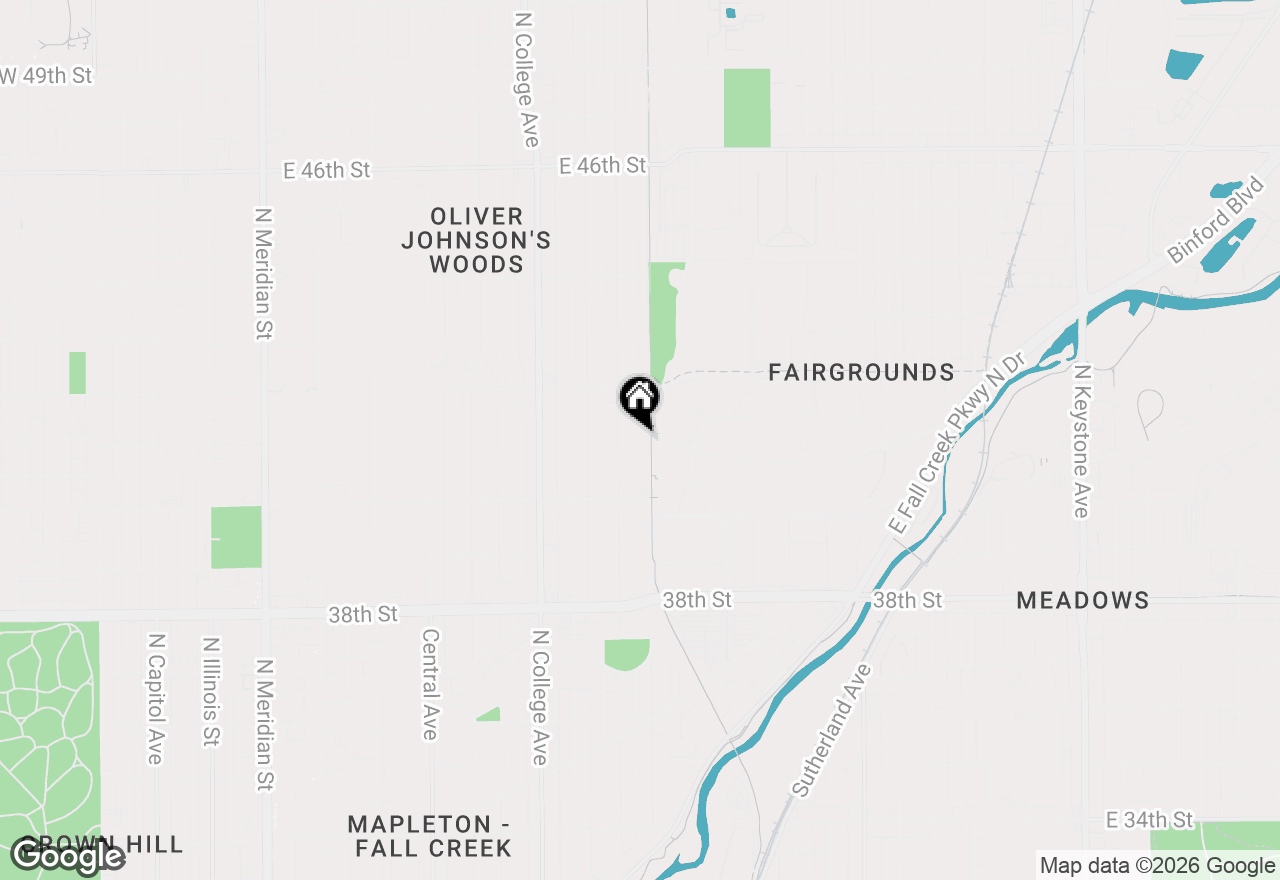 Map of 4101 Winthrop Avenue, Indianapolis, IN 46205