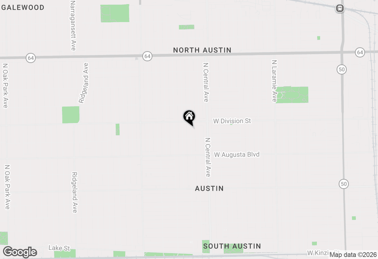 Map of 1132 N Waller Avenue, Chicago, IL 60651