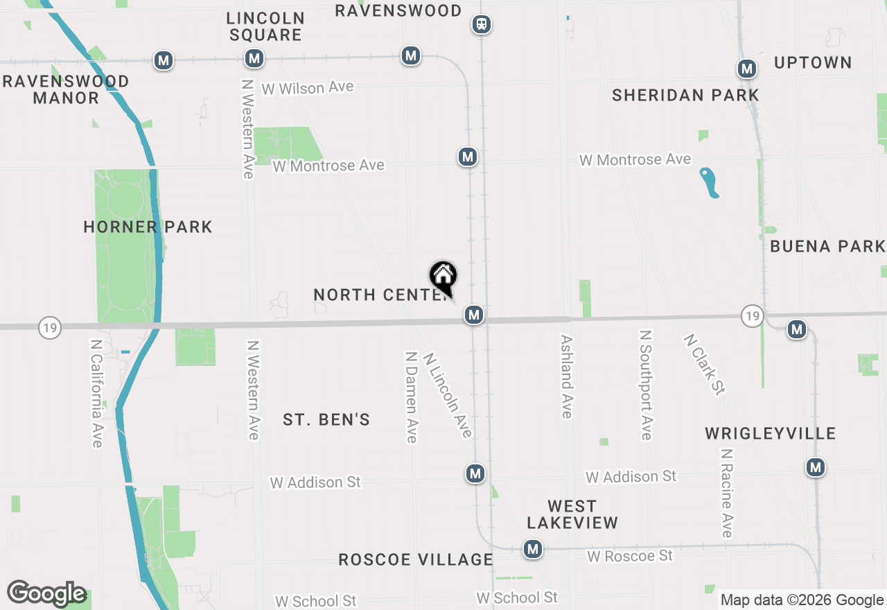 Map of 1907 W Cuyler Avenue, Chicago, IL 60613