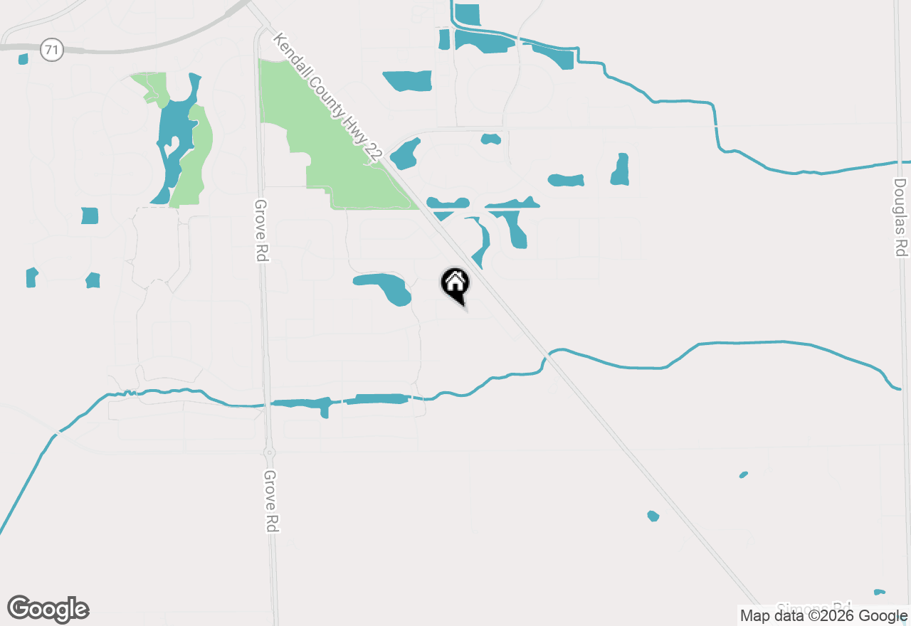 Map of 412 Deerfield Drive, Oswego, IL 60543