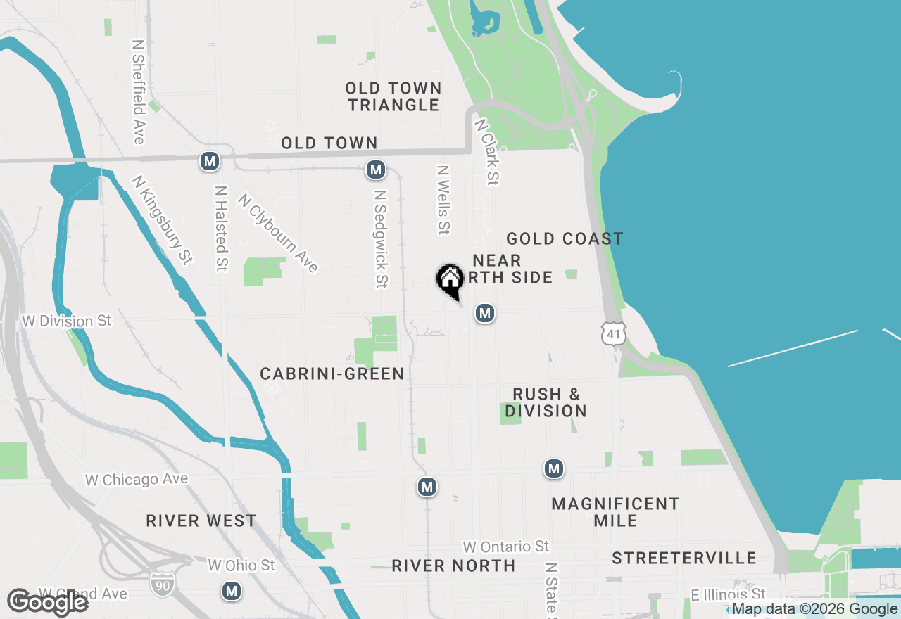 Map of 1201 N Wells Street, Chicago, IL 60610
