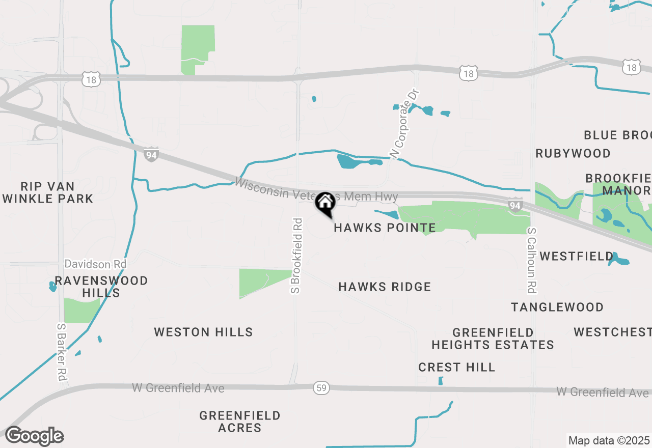 Map of 18740 Emerald Cir #C, Brookfield, WI 53045