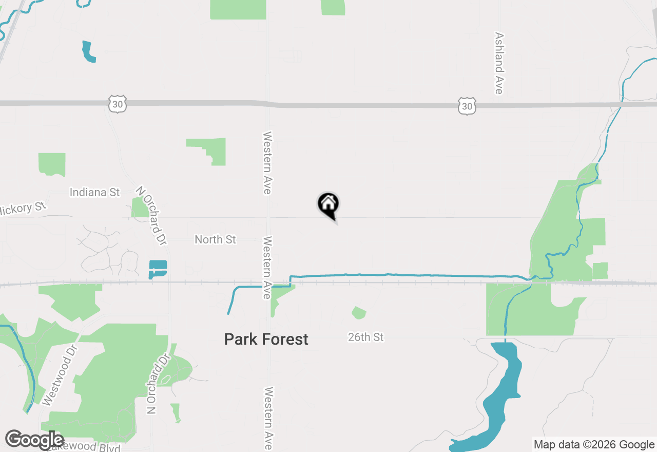 Map of 591 Andover Street, Chicago Heights, IL 60411