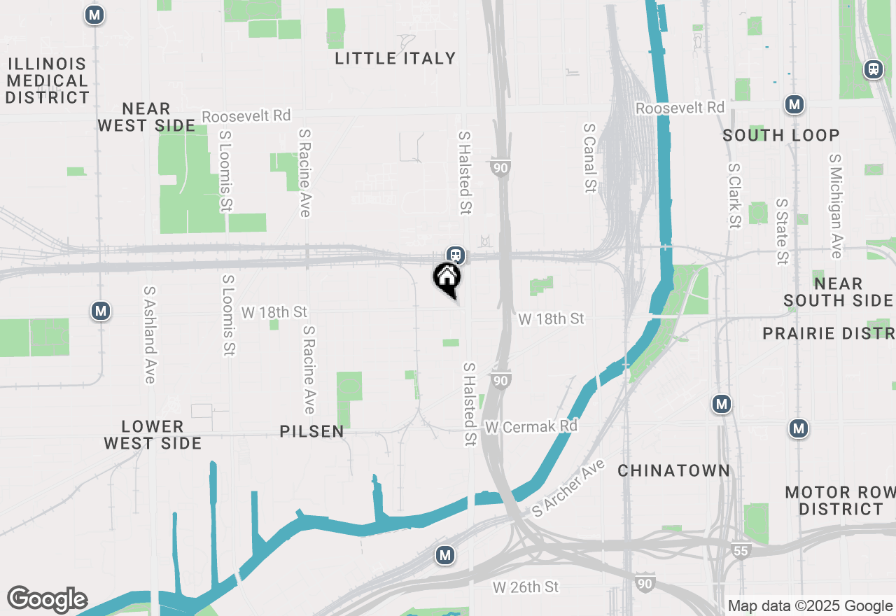 Map of 947 W 18th Street, Chicago, IL 60608