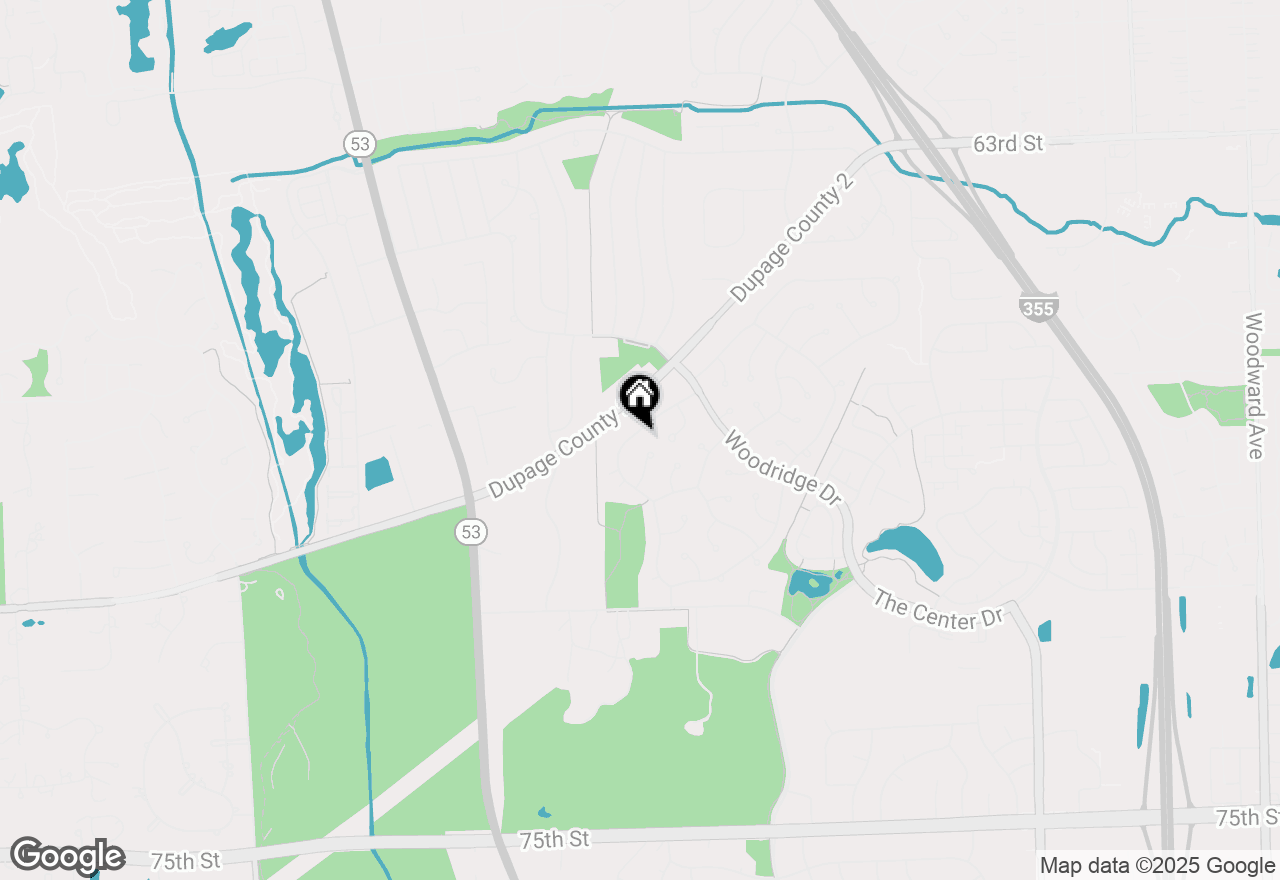 Map of 6805 Roberts Drive, Woodridge, IL 60517