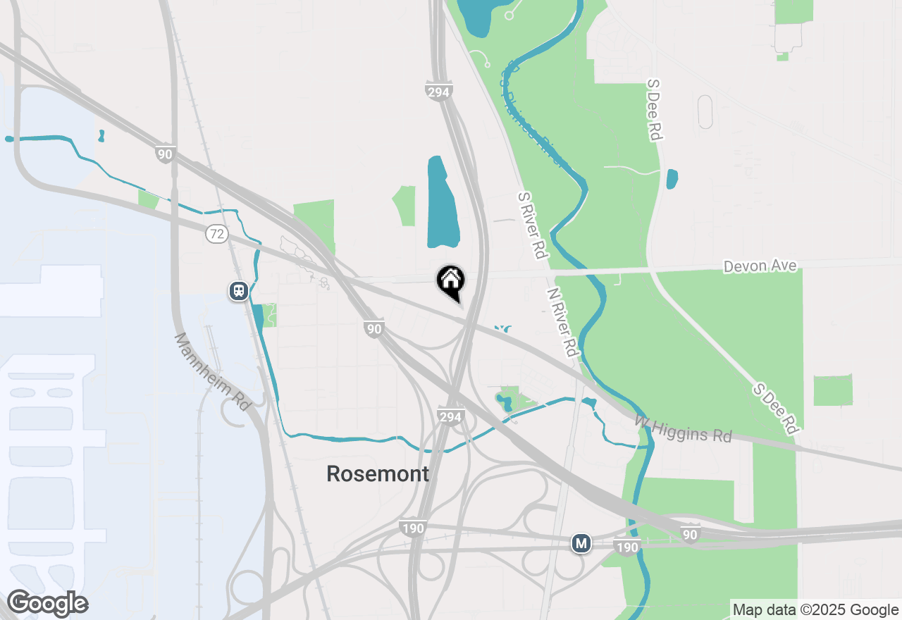 Map of 9630 W Higgins Road #3A, Rosemont, IL 60018