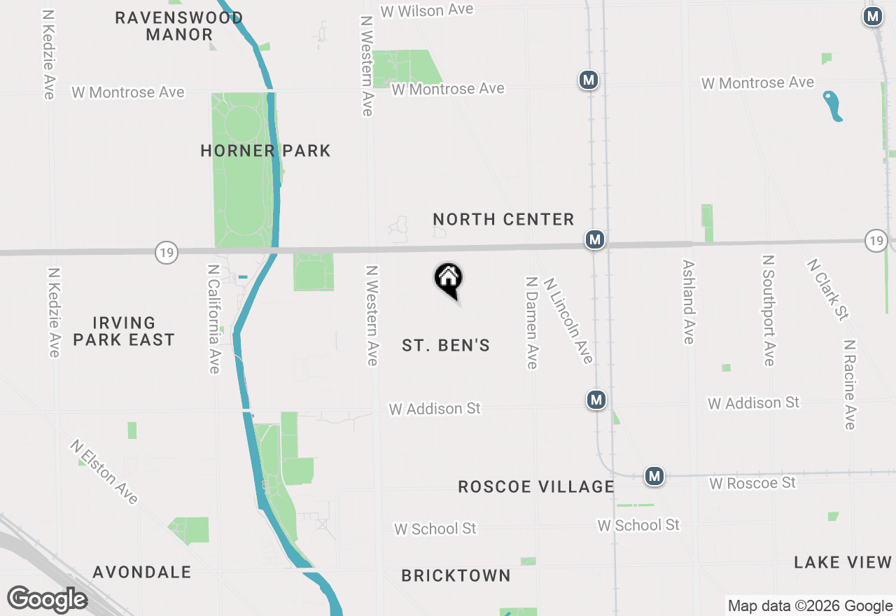 Map of 3830 N Leavitt Street #3, Chicago, IL 60618