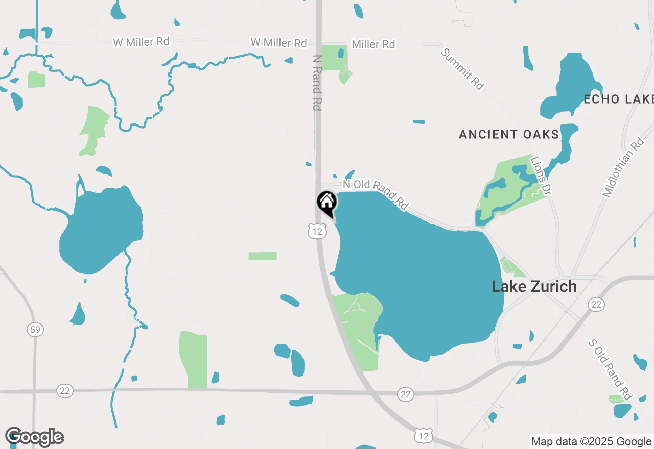 Map of 221 Sandy Point Lane, Lake Zurich, IL 60047