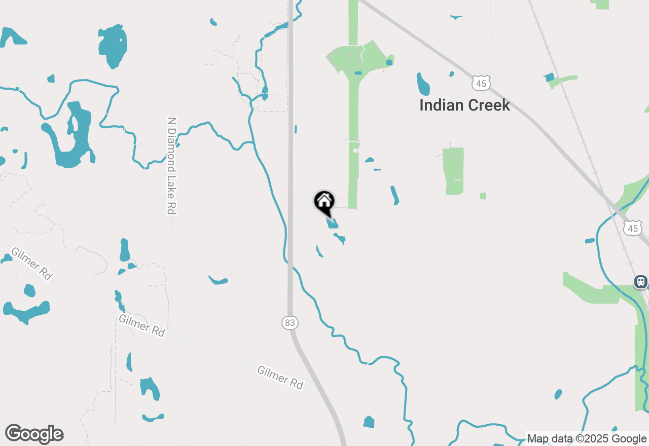 Map of 385 Deerbrook Lane, Vernon Hills, IL 60061