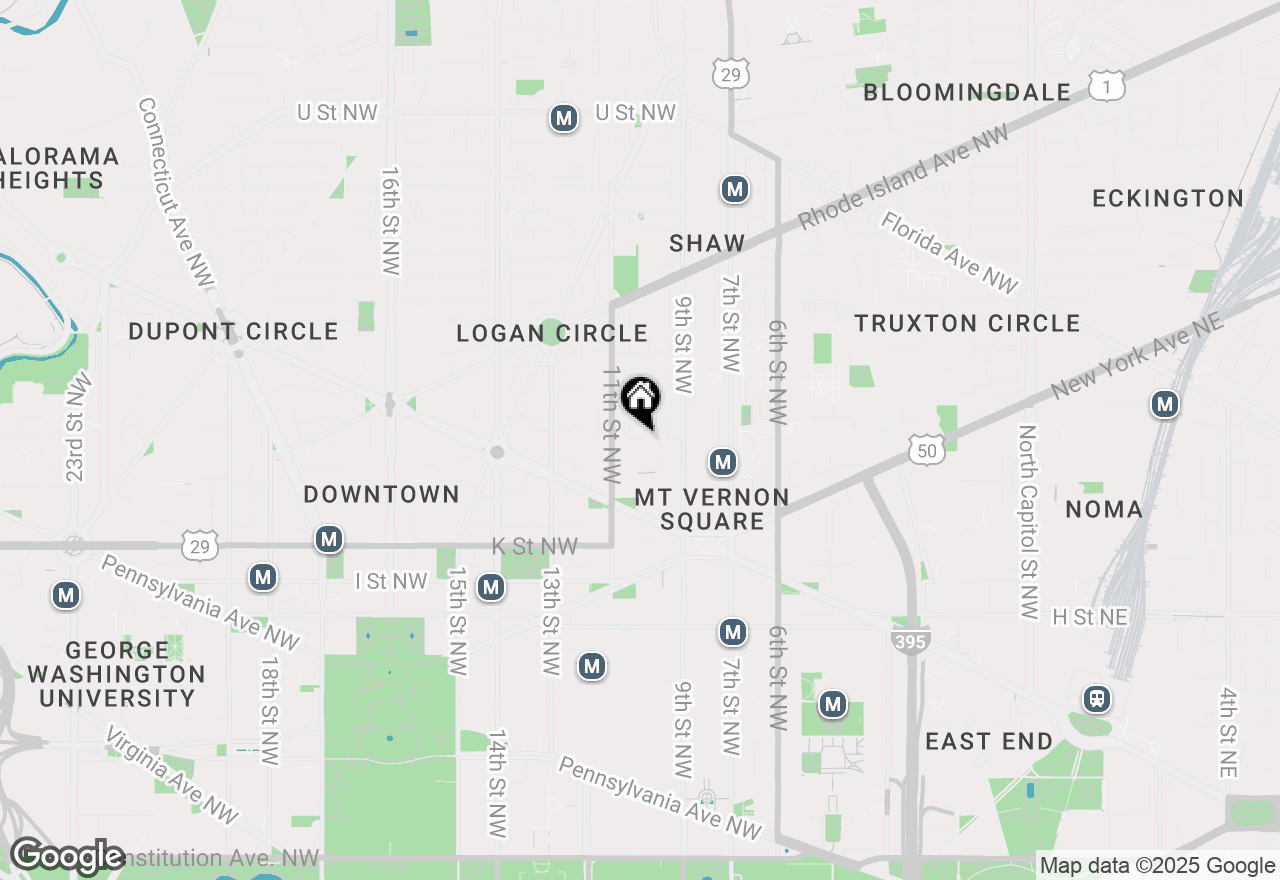 Map of 1205 10th Street Nw #1, Washington, DC 20001