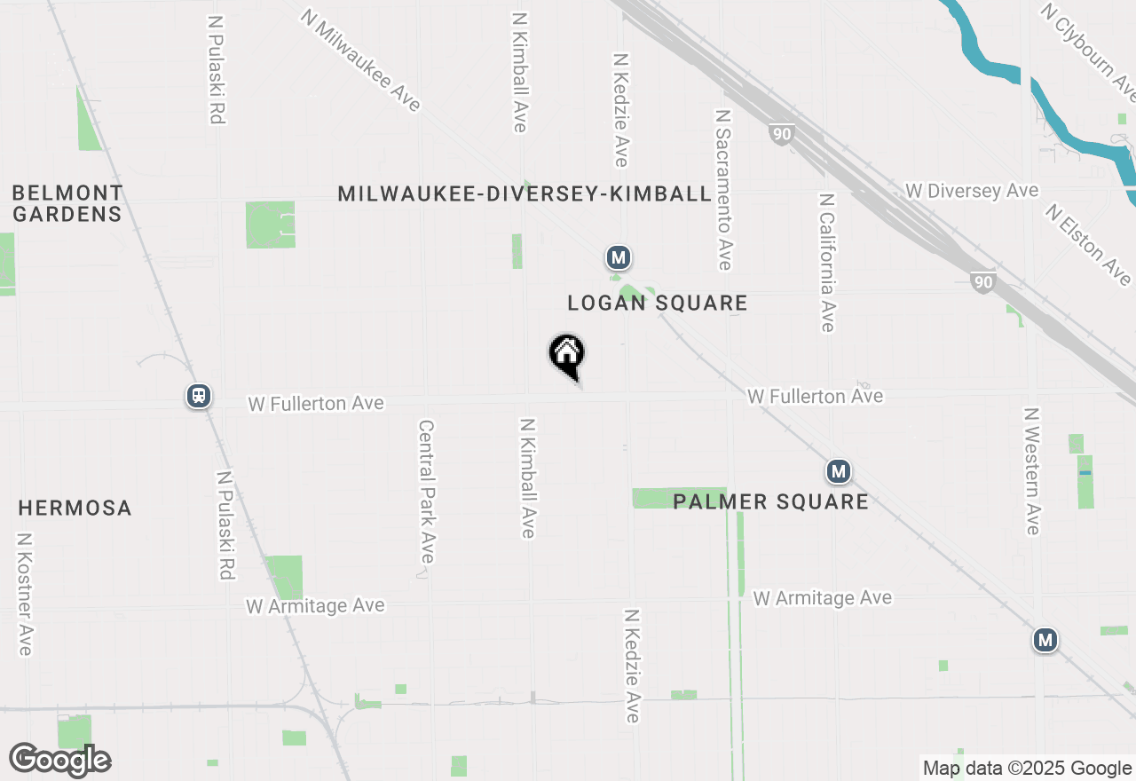 Map of 3268 W Fullerton Avenue #2, Chicago, IL 60647