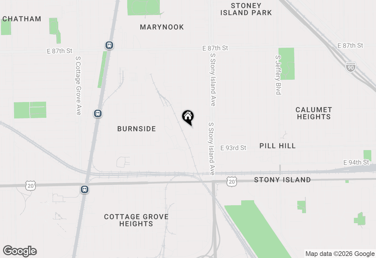 Map of 9149 S Dante Avenue, Chicago, IL 60619