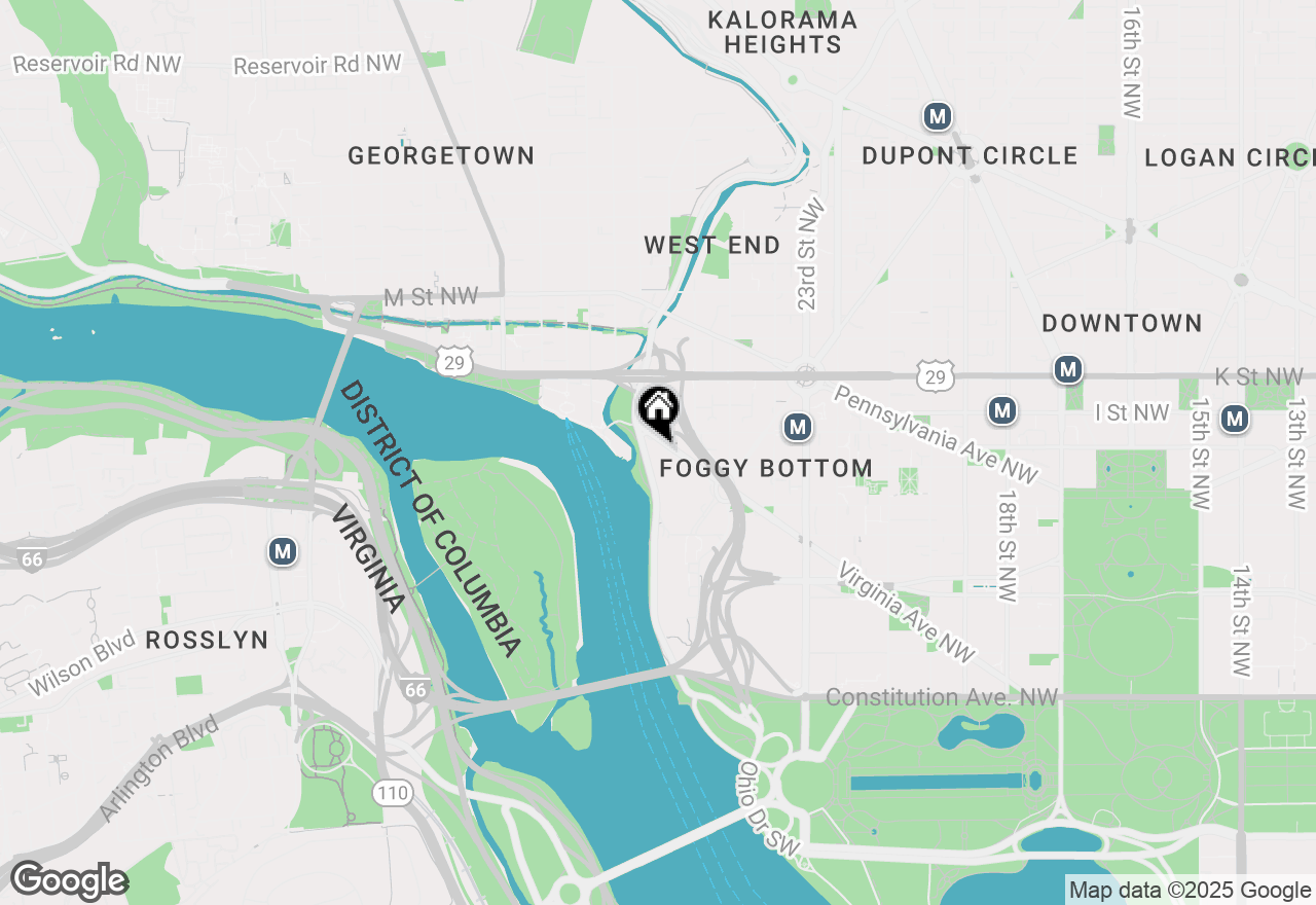 Map of 2700 Virginia Avenue Nw #1208, Washington, DC 20037