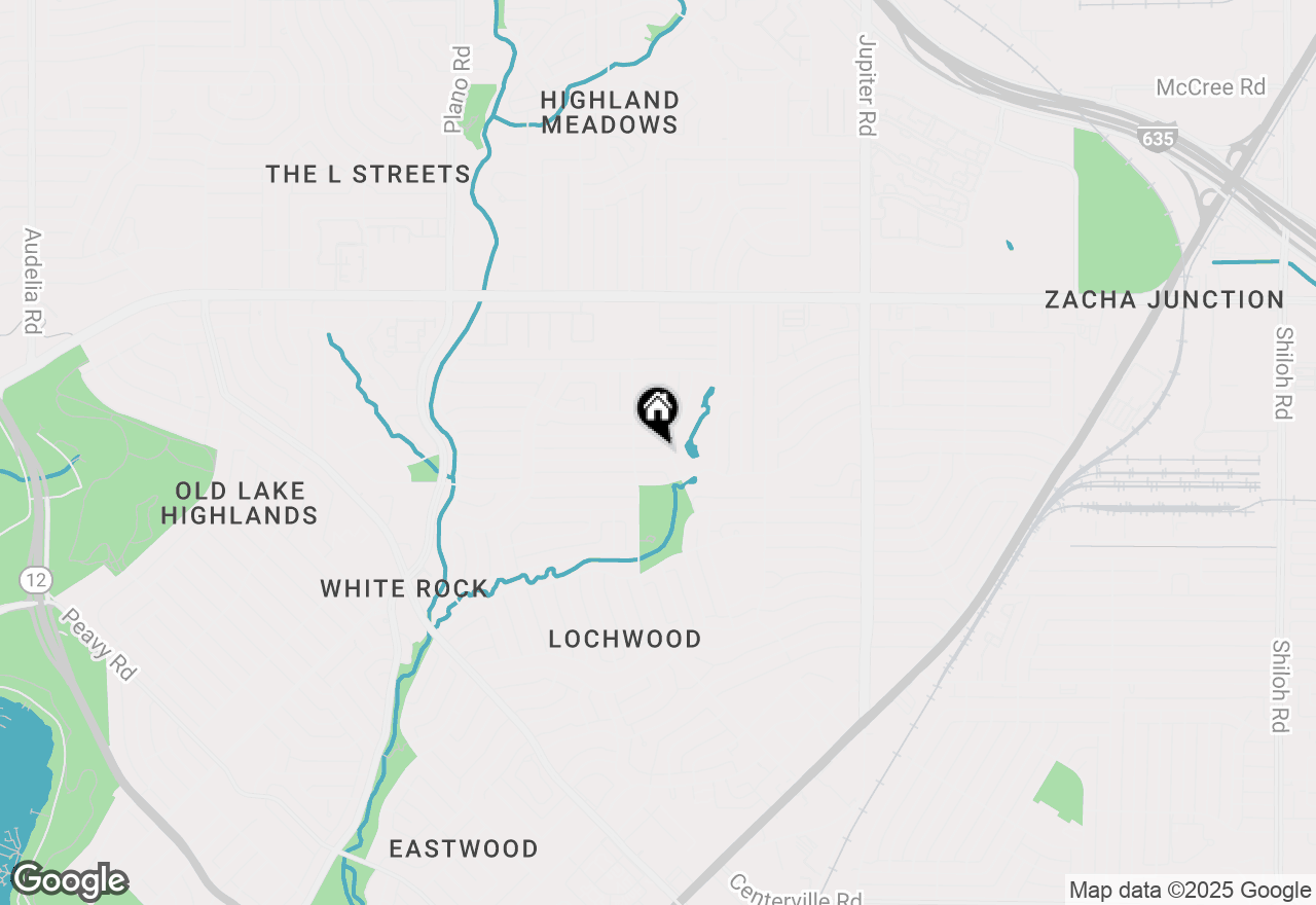 Map of 11121 Ridgemeadow Drive, Dallas, TX 75218