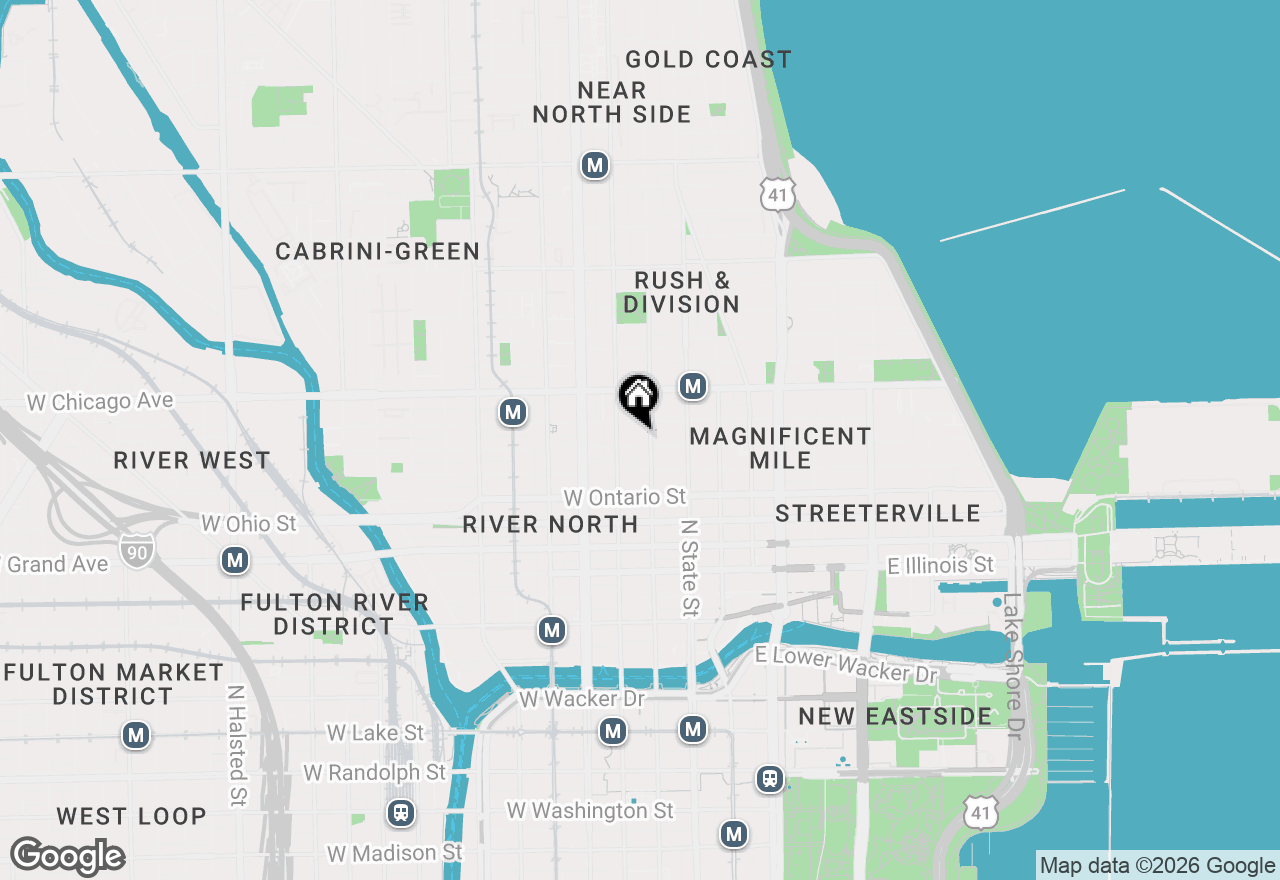 Map of 56 W Huron Street #5, Chicago, IL 60654