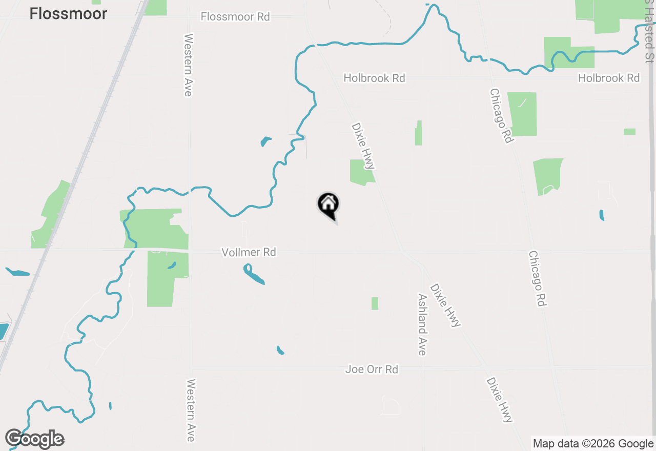 Map of 1816 Princeton Road, Flossmoor, IL 60422