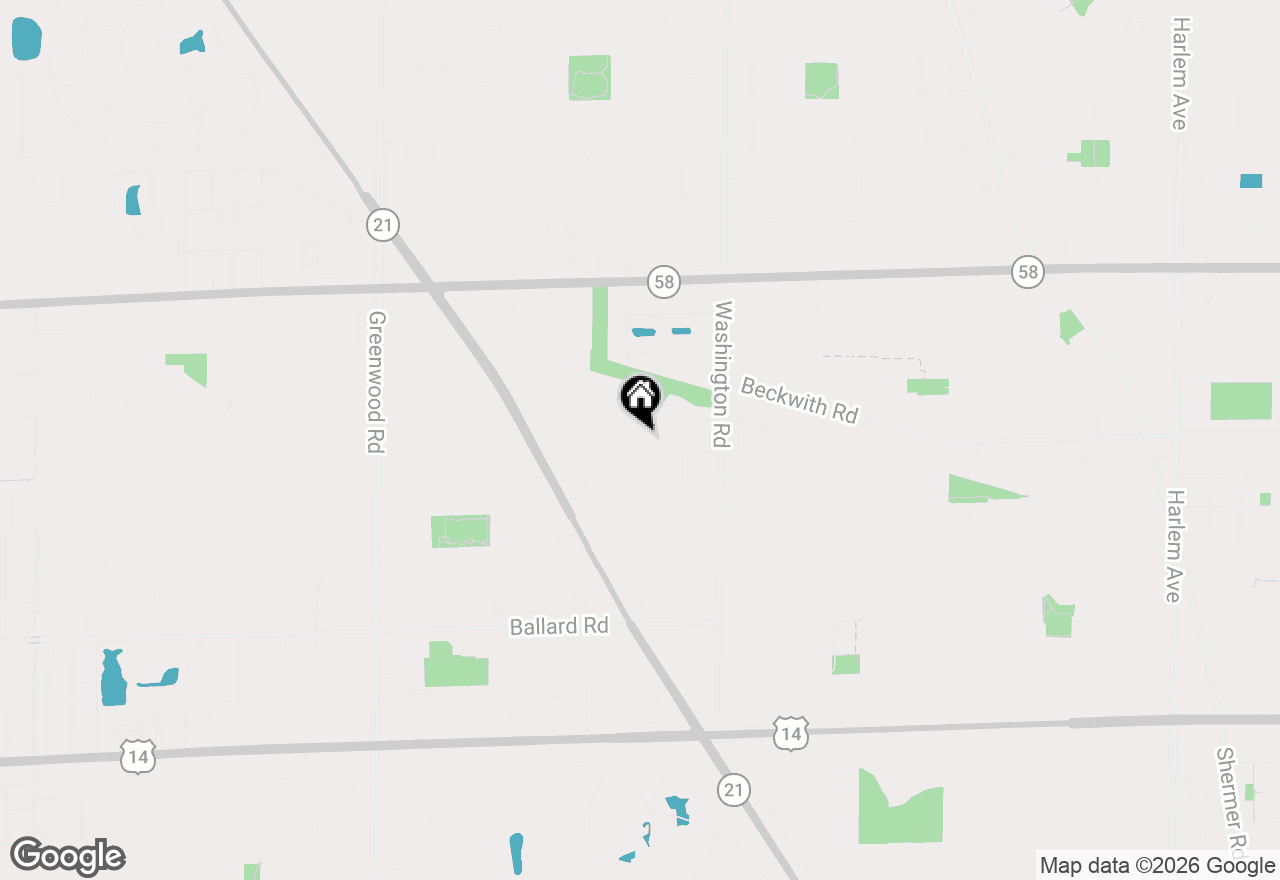 Map of 9270 N Courtland Drive, Niles, IL 60714