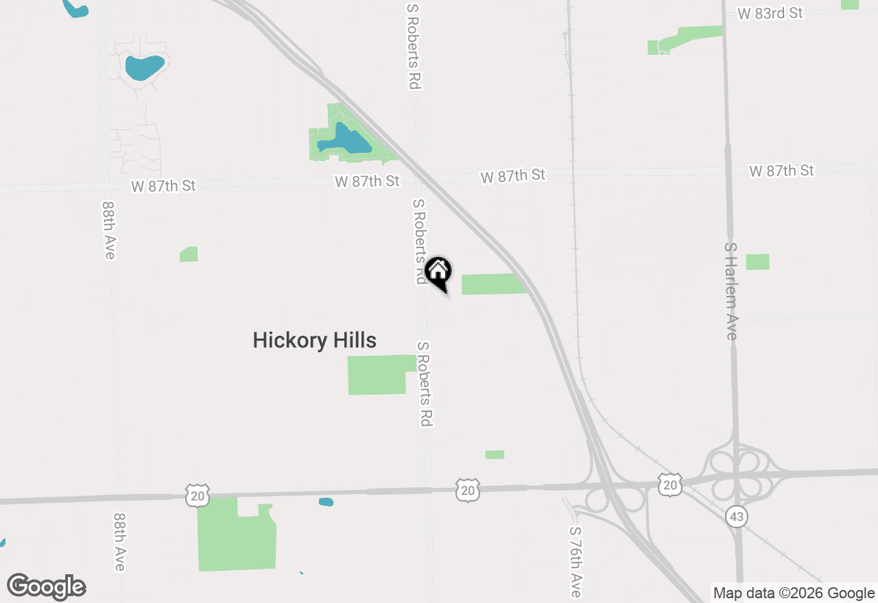 Map of 7935 W 90th Street #1A, Hickory Hills, IL 60457