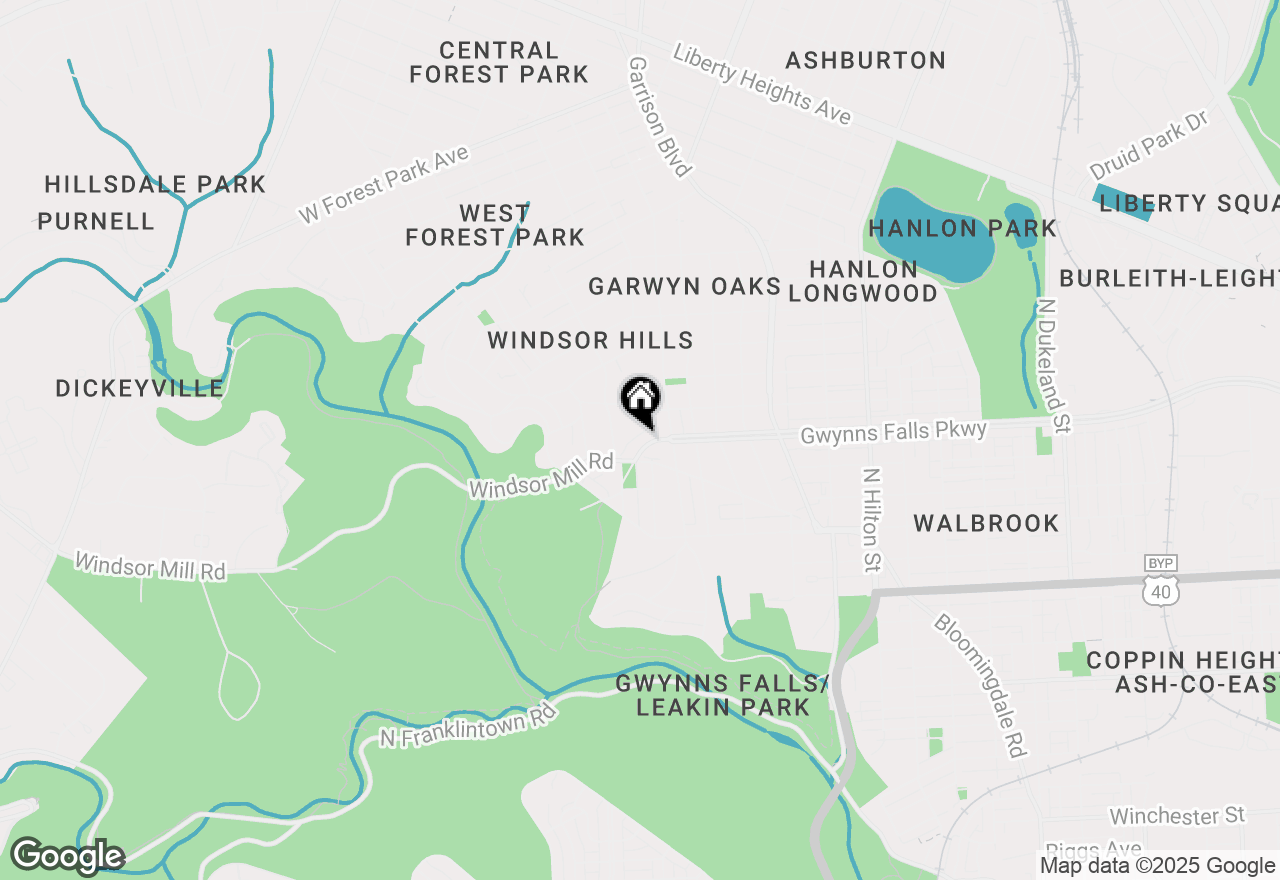 Map of 3910 Gwynns Falls Parkway, Baltimore, MD 21216