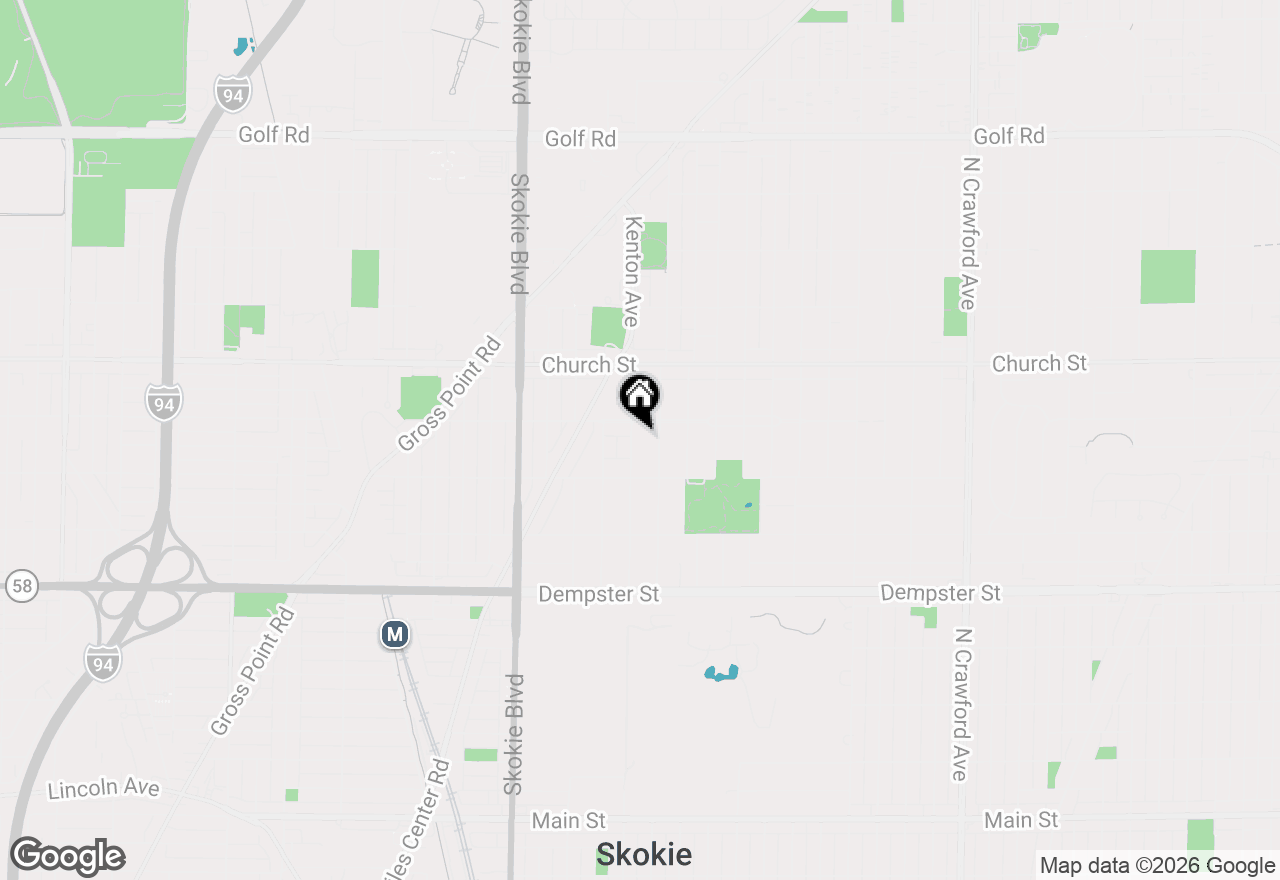 Map of 9043 Kenton Avenue, Skokie, IL 60076