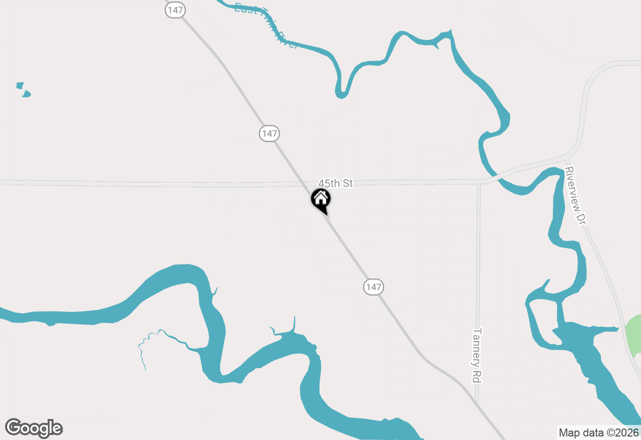 Map of 4208 Mishicot Rd, Two Rivers, WI 54241