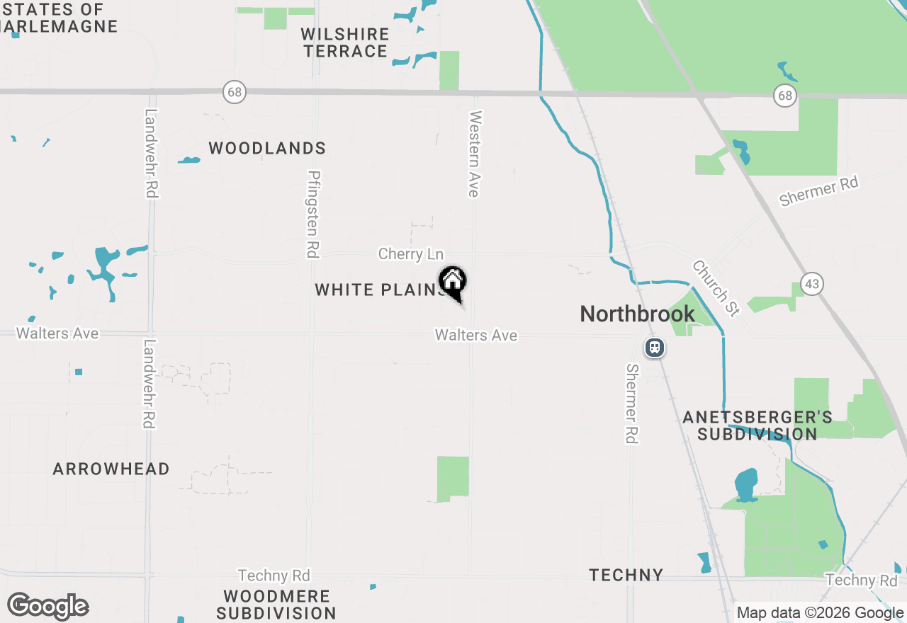 Map of 1370 Northmoor Court, Northbrook, IL 60062