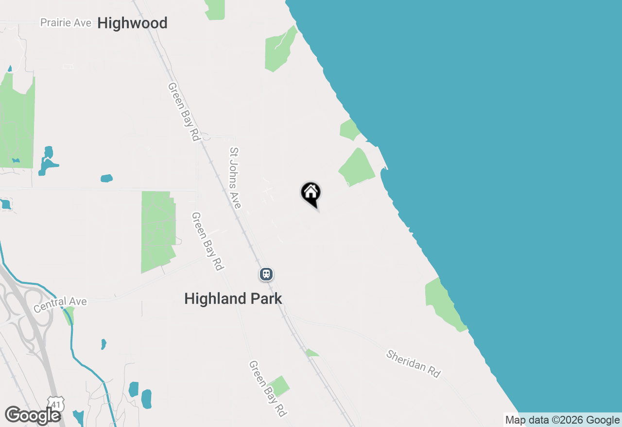 Map of 294 Central Avenue, Highland Park, IL 60035