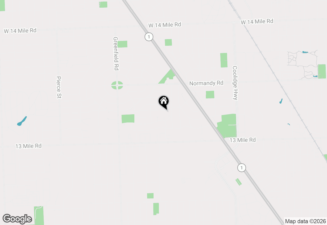 Map of 3933 Amherst Road, Royal Oak, MI 48073