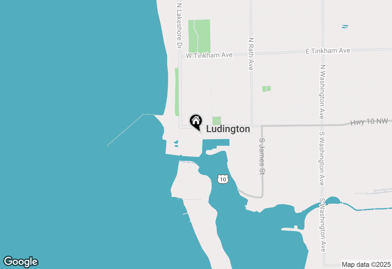 Map of 706 W Loomis Street, Ludington, MI 49431