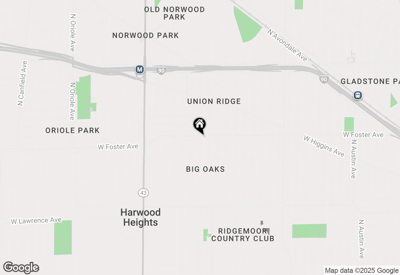 Map of 6847 W Foster Avenue, Chicago, IL 60656