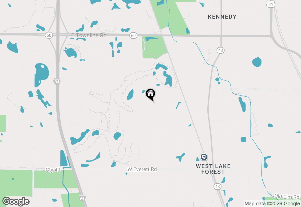 Map of 530 Oak Knoll Drive, Lake Forest, IL 60045