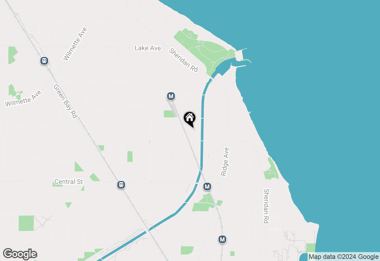 Map of 250 3rd Street, Wilmette, IL 60091