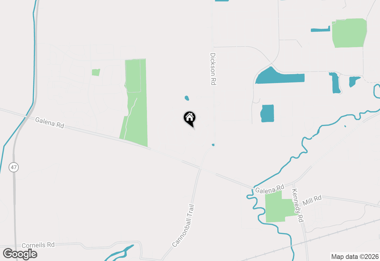 Map of 3340 Cloud Croft Court, Montgomery, IL 60538