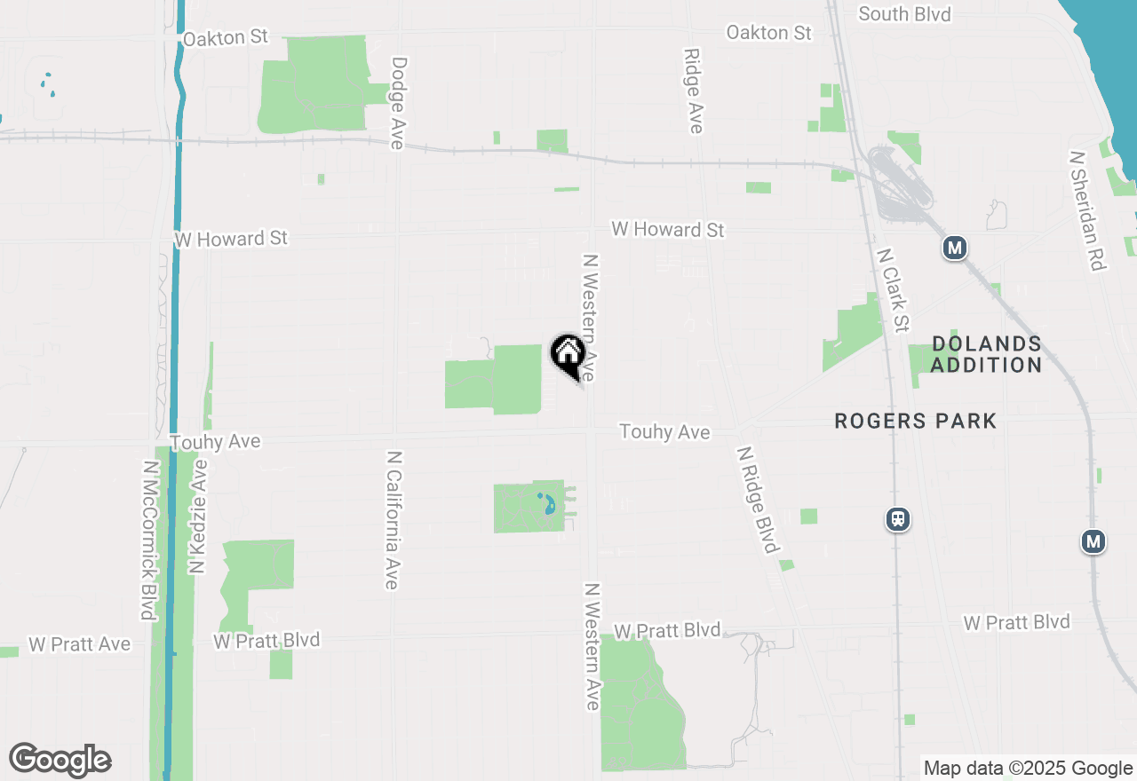 Map of 7250 N Western Avenue #509, Chicago, IL 60645