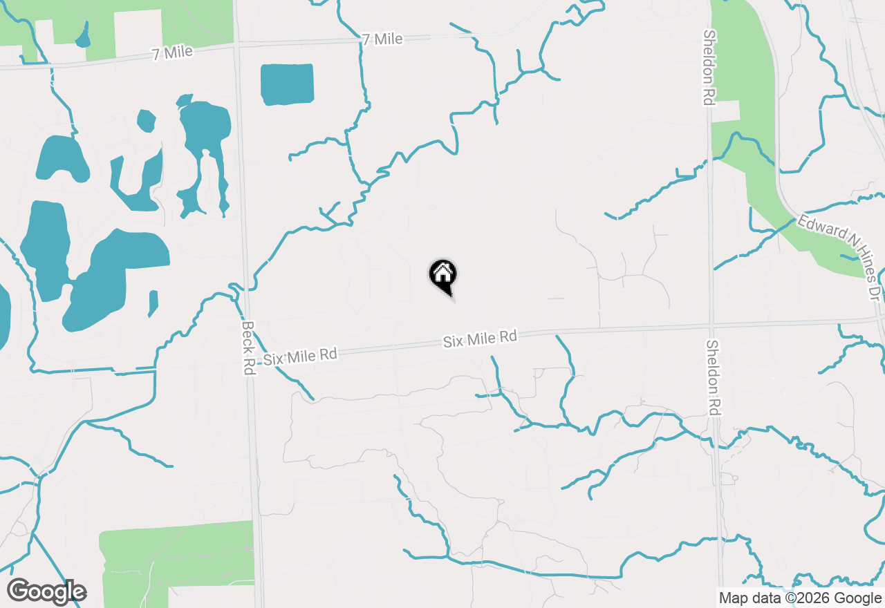 Map of 17258 Stonebrook Drive, Northville, MI 48168