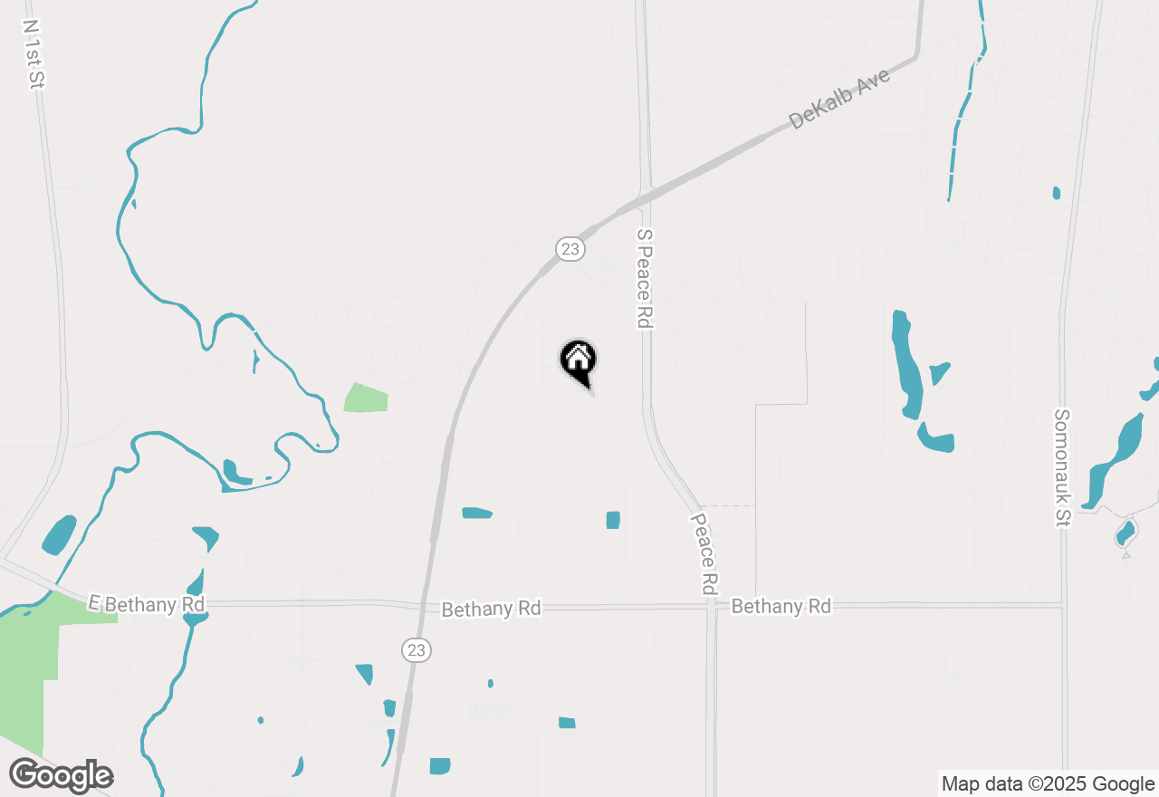 Map of 1720 Brookhill Lane, Sycamore, IL 60178