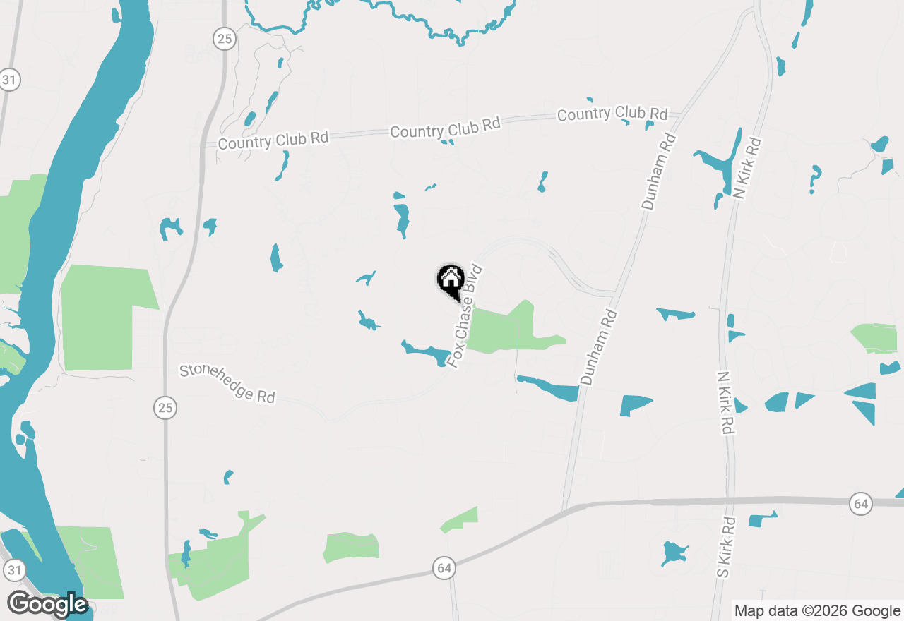 Map of 1304 Hawkins Court, St. Charles, IL 60174