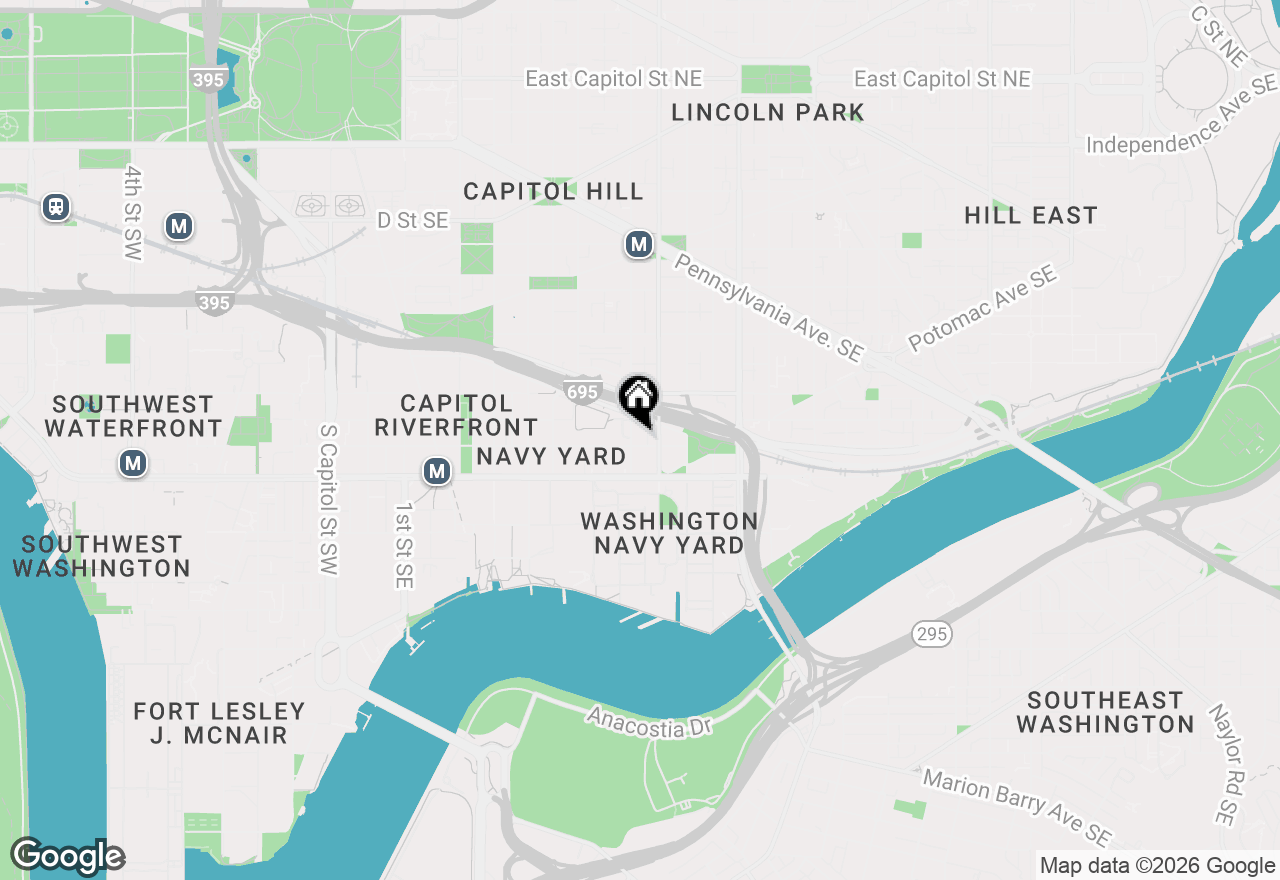 Map of 706 L Street Se, Washington, DC 20003