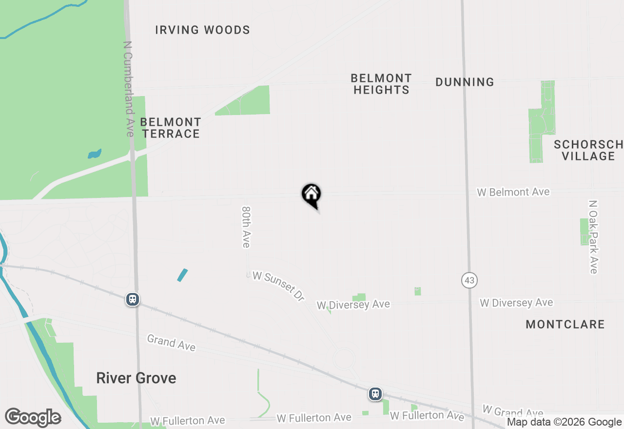 Map of 3108 N 77th. Court, Elmwood Park, IL 60707