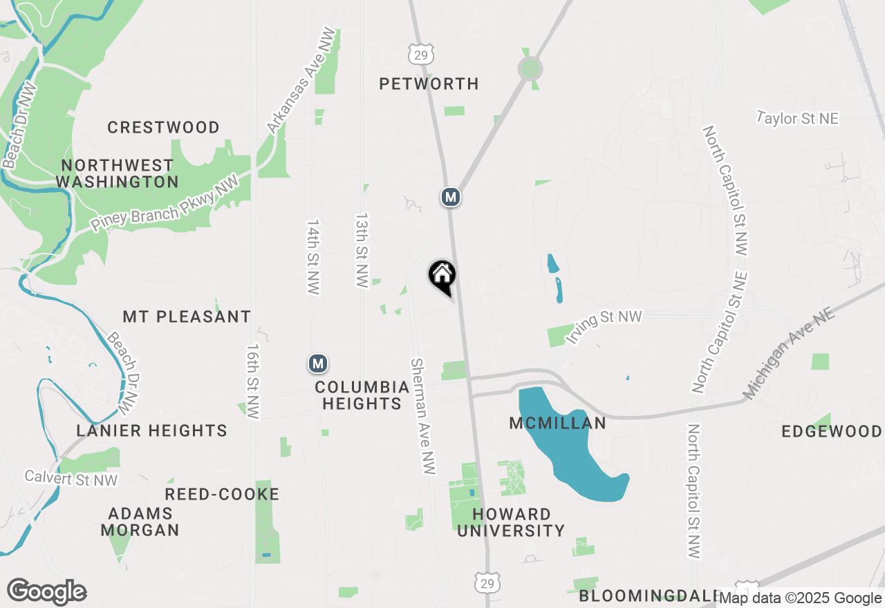 Map of 732 Morton Street Nw, Washington, DC 20010